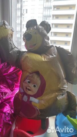 Воздушные шары б/у Маша и медведь