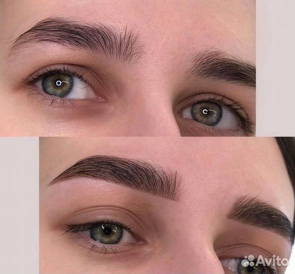 Окрашивание коррекция/ ламинирование, бровей