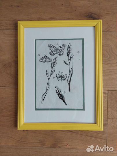 Картина акварель цветы