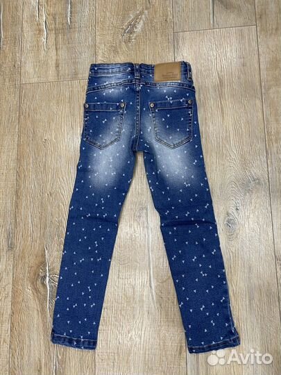 Новые джинсы для девочки button blue 110 р-р