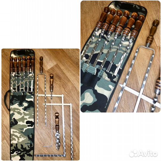 Шампура, двойные, люля, наборы