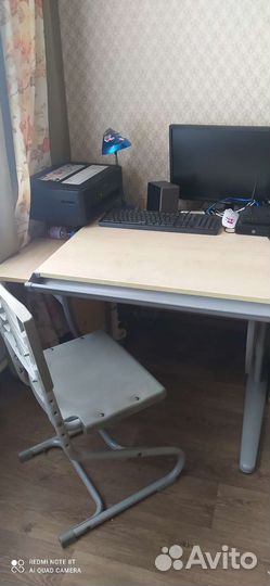 Растущая парта и стул деми