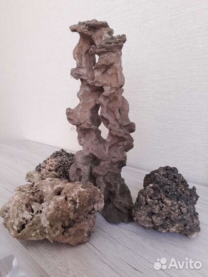 Аквариумный декор стелла камни природного происхож