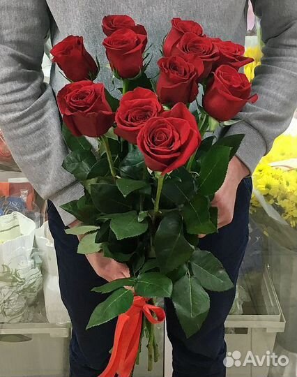 11 роз 50 см (Эквадор). Доставка
