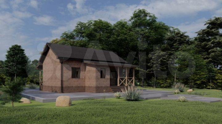 Коттедж 101 м² на участке 10 сот.