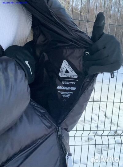 Пуховик Palace black с балаклавой (Арт.91116)