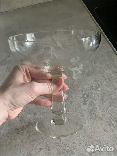 Ваза для фруктов на ножке СССР