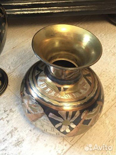 Ваза латунь винтаж