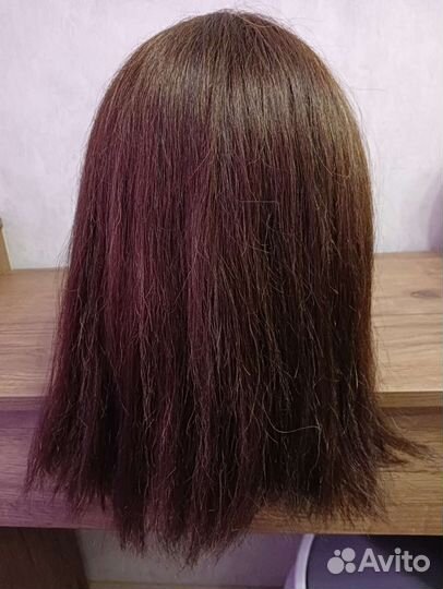 Голова манекен, волосы не натуральные