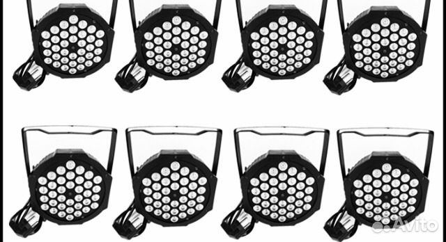 8 шт Led Par 36