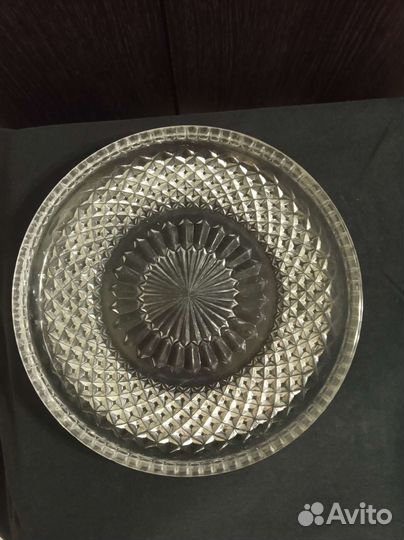 Хрустальные рога изобилия, ладьи, блюдо, вазы СССР