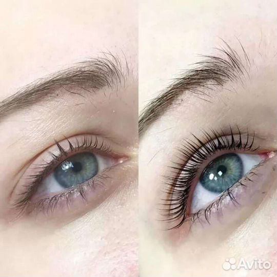 Ламинирование ресниц, ботокс, вельвет