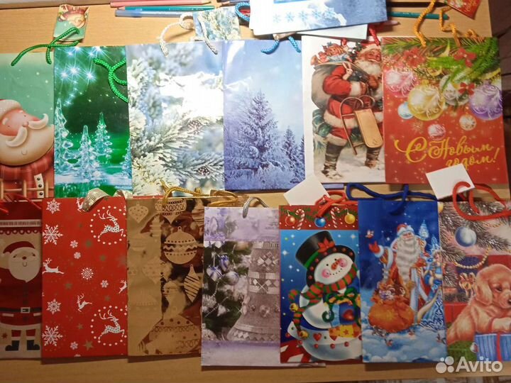 Пакеты подарочные новогодние