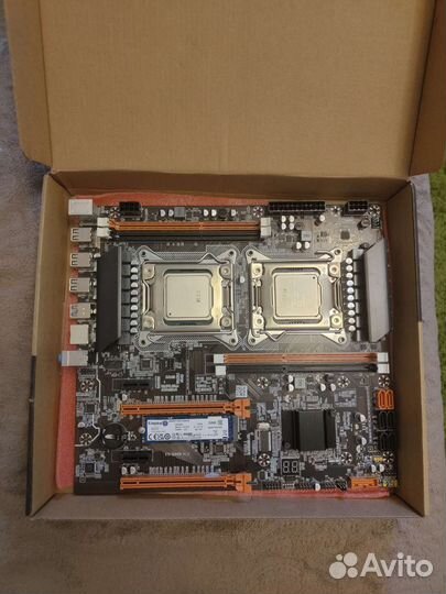 Материнская плата qiyida x79 комплект 2-ух проце