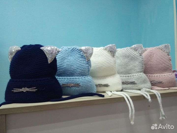 Шапка зимняя для девочки 50 52