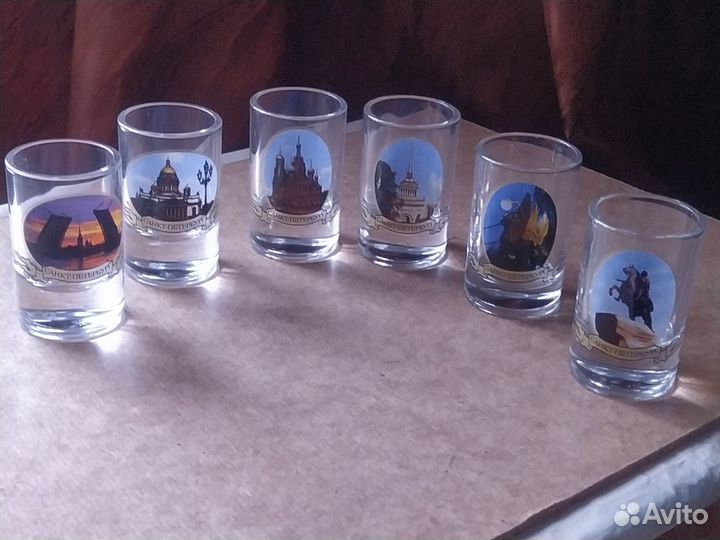 Набор подарочный - 6 стопок и пивная кружка