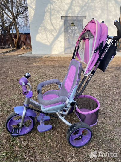 Детский велосипед с ручкой