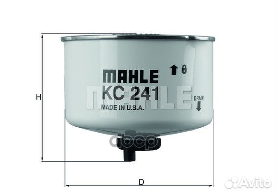 Фильтр топливный KC241D Mahle/Knecht