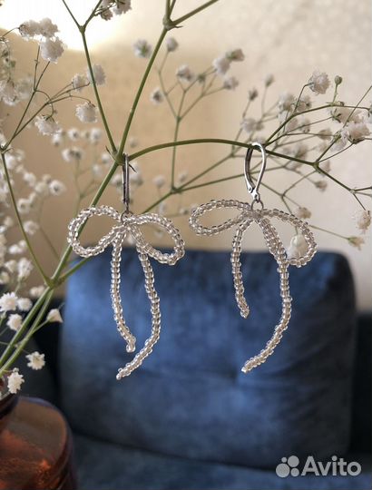 Серьги из бисера