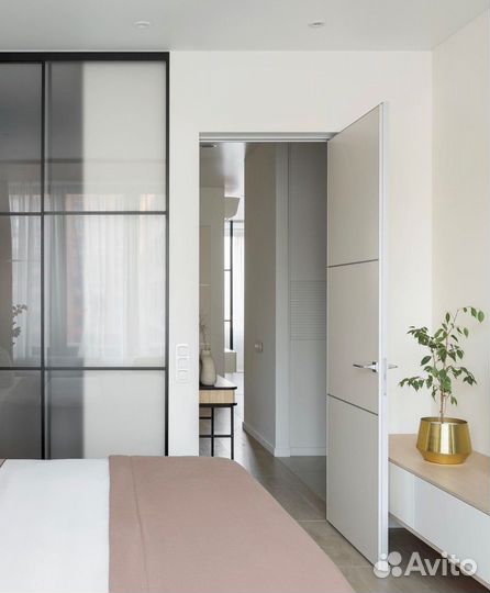 Скрытые межкомнатные двери под покраску