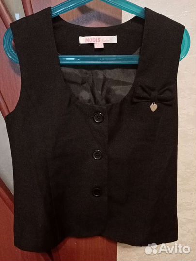 Жакет черный шуольный 140