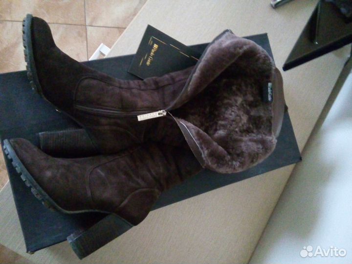 Сапоги зимние натуральный мех/ кожа Paplo Conte