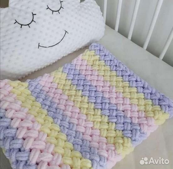 Плед детский плюшевый