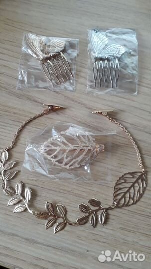 Повязка, сетки, заколки, шпильки для волос новые