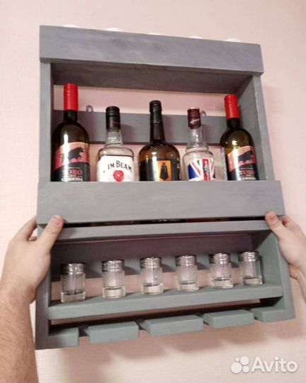 Винная полка бар, полка для вина