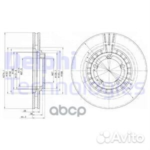 BG4134 Диск тормозной hyundai H1/starex 01/POR