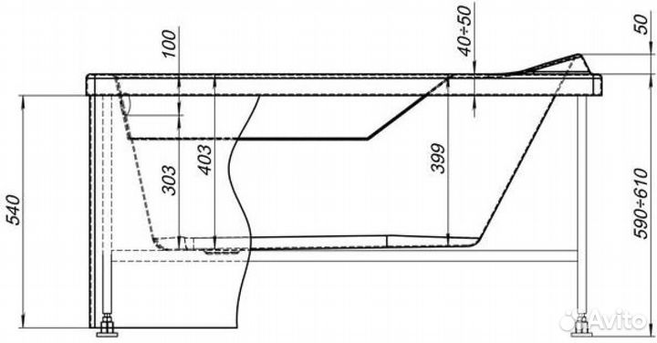 Aquanet 00243800 Фронтальная панель