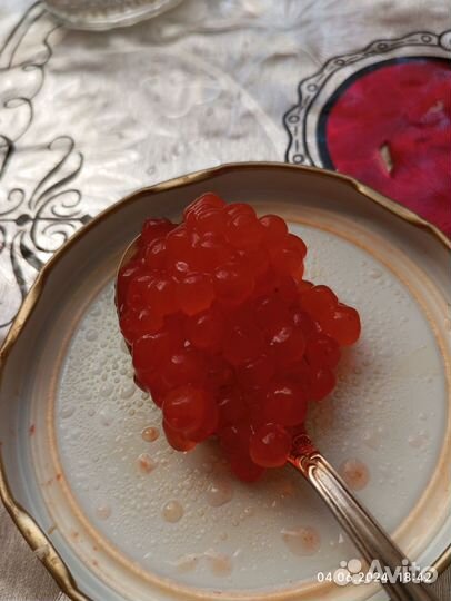 Красная икра кета