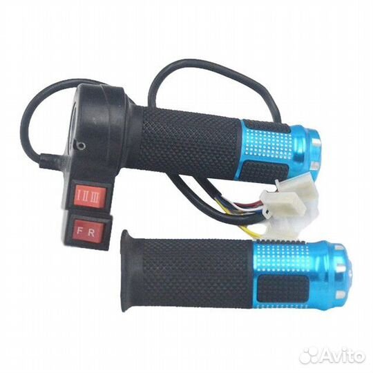 Ручка газа для электровелосипеда 2 кнопки комплект