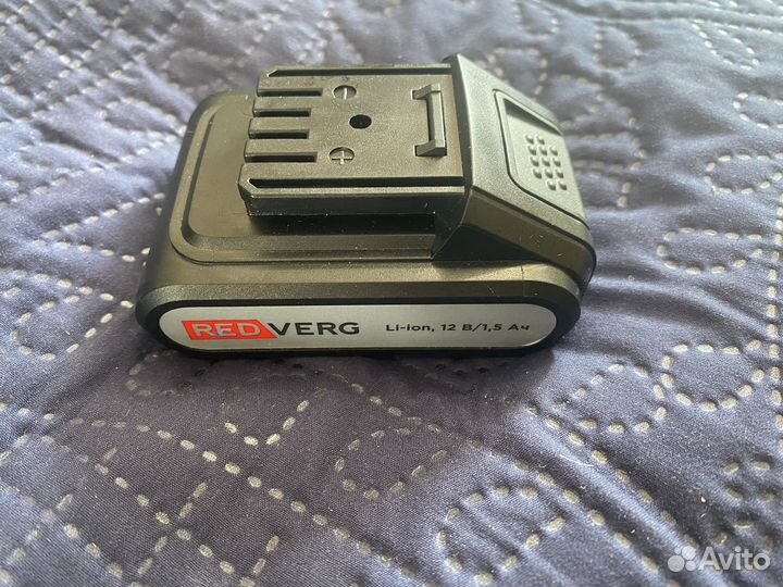 Аккумулятор redverg 12v / 1,5 ah