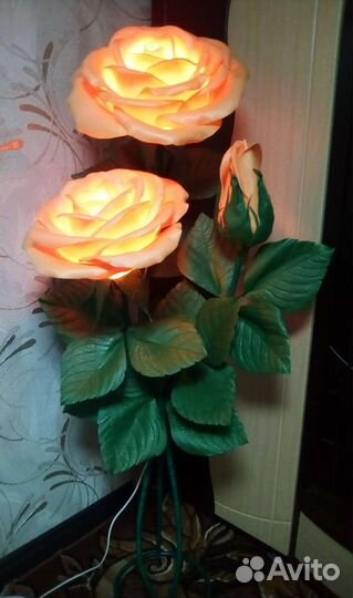 Торшер,Розы