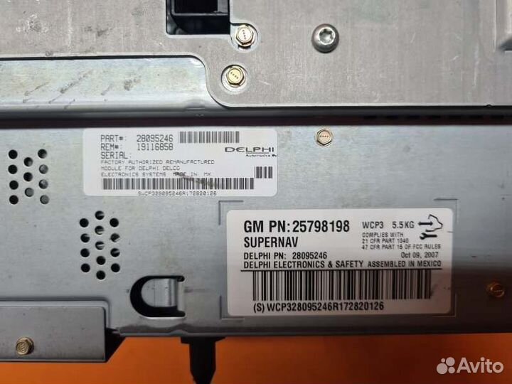 Магнитола Cadillac Escalade GMT900 6.2 2008