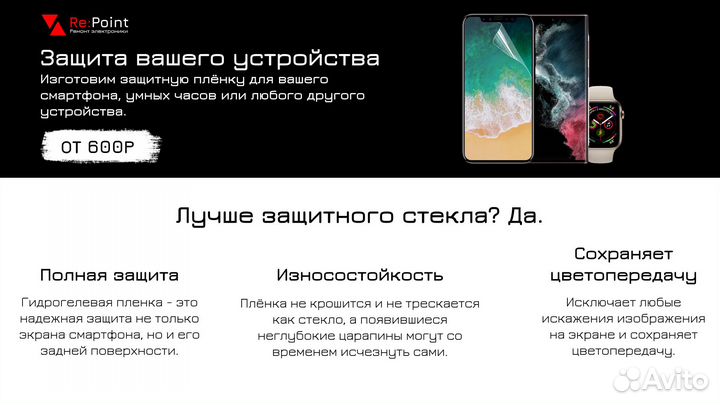 Гидрогелевая пленка на телефон