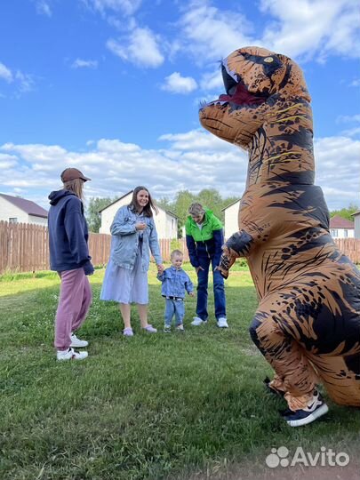 Костюм динозавра (T-rex надувной) 2 метра