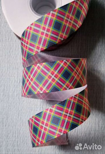 Репсовая лента с рисунком