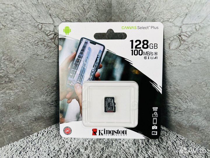 Карта памяти microsdxc 128Gb Kingston, Canvas Sele
