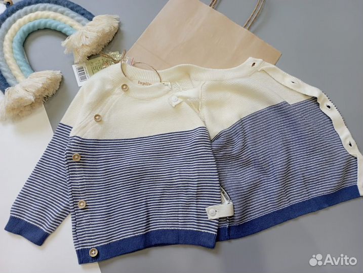 Кардиган Lupilu новый 62/68 74/80 см