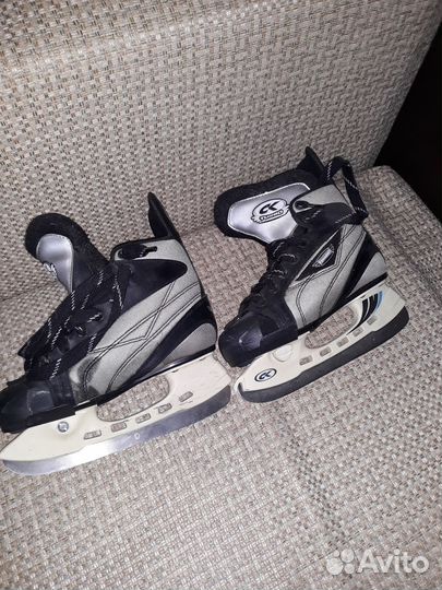 Коньки детские раздвижные, р.32-35