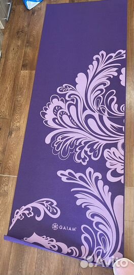 Коврик для йоги и фитнеса нескользящий в чехле