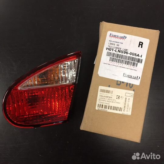 Фонарь задний внутренний правый sens\daewoo lanos