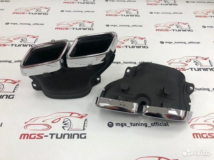 Насадки Mercedes 63AMG W205/222 Хром