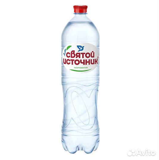 Минеральная вода Святой Источник газированная 1,5л