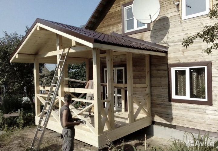 Постройка беседки веранда терраса пристройка