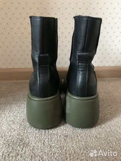 Сапоги zara кожа 41