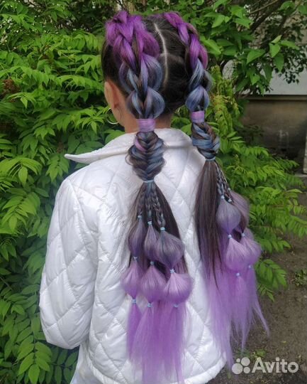 Косы объемные брейды с канекалоном