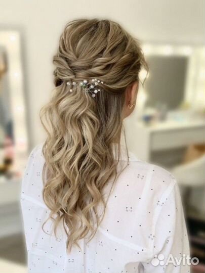 Свадебная прическа детская локоны укладки косы